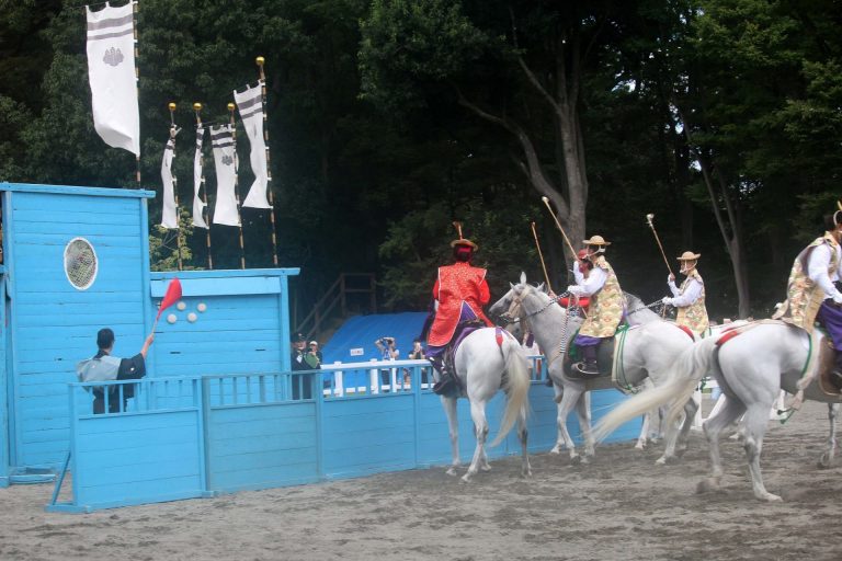 第１８回 伝統の馬事競技・打毬（だきゅう） その１ 宮内庁主馬班（しゅめはん）