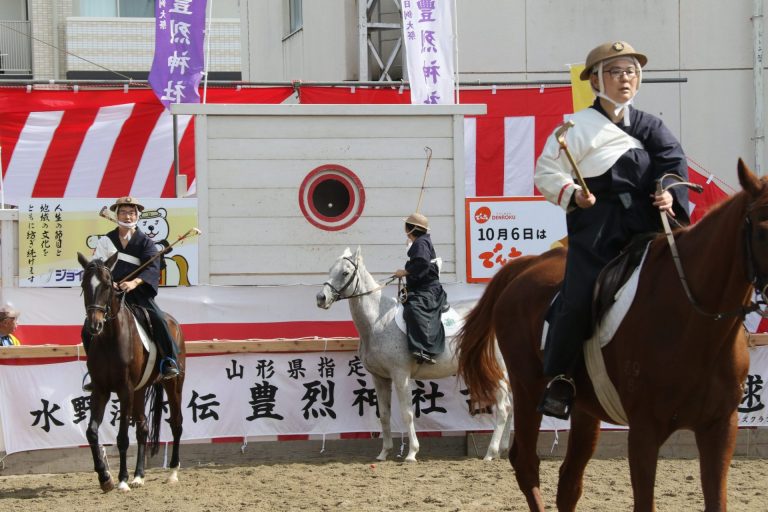 第１８回 伝統の馬事競技・打毬 その３ 豊烈神社奉納古式打毬